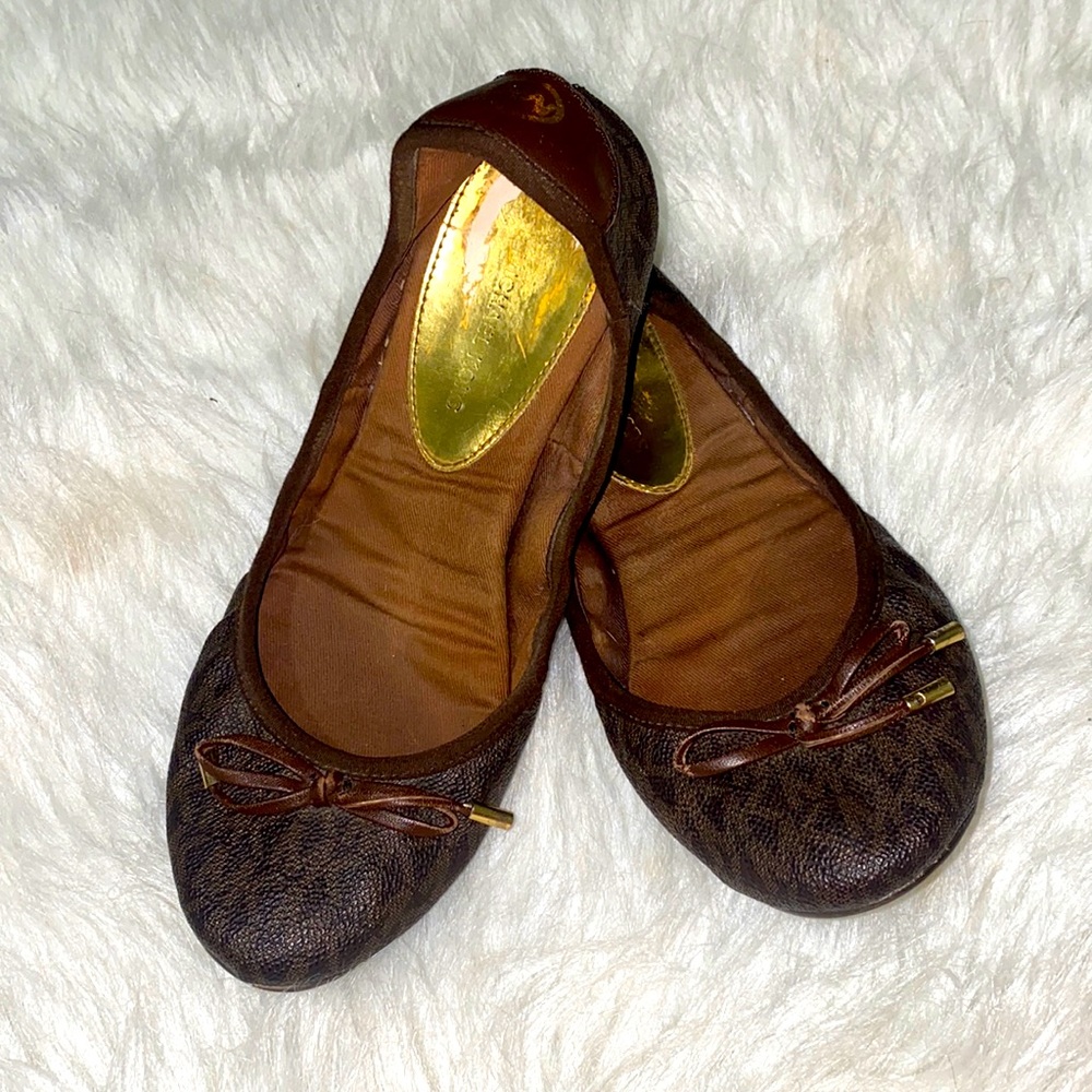 Michael Kors Logo Ballet Flats